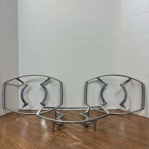 SET OF 3 - VINTAGE CORNING WARE - CASSEROLE TRIVET METAL CRADLES